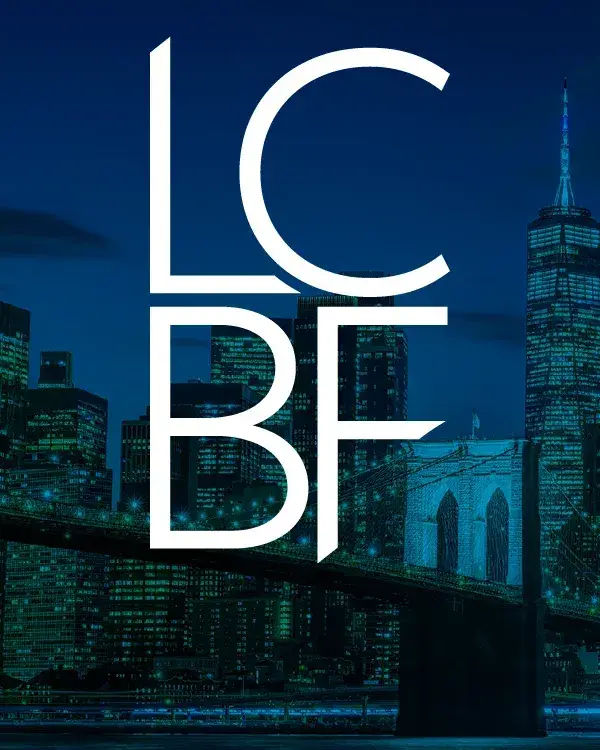 LCBF Profile Placeholder LCBF Logotype with Brooklyn Bridge and skyline in background